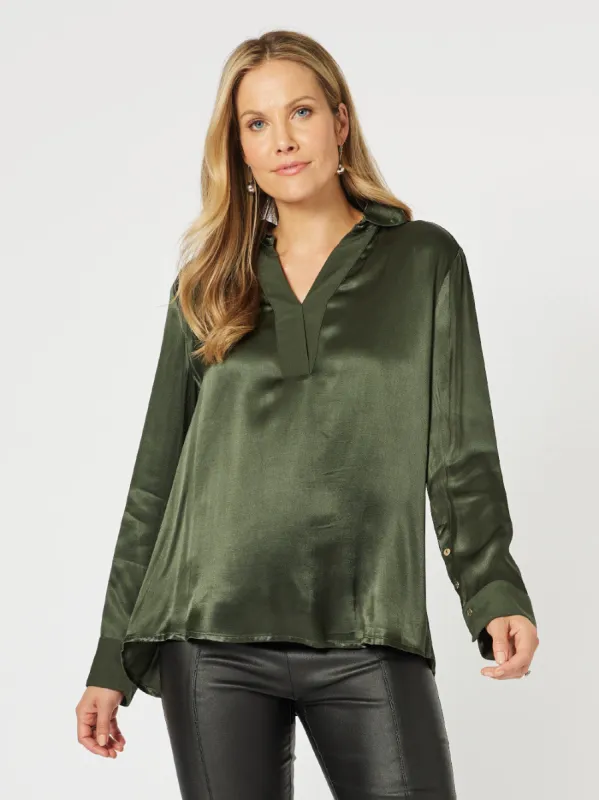 Tuxedo Top - Forest sold by RC & Co