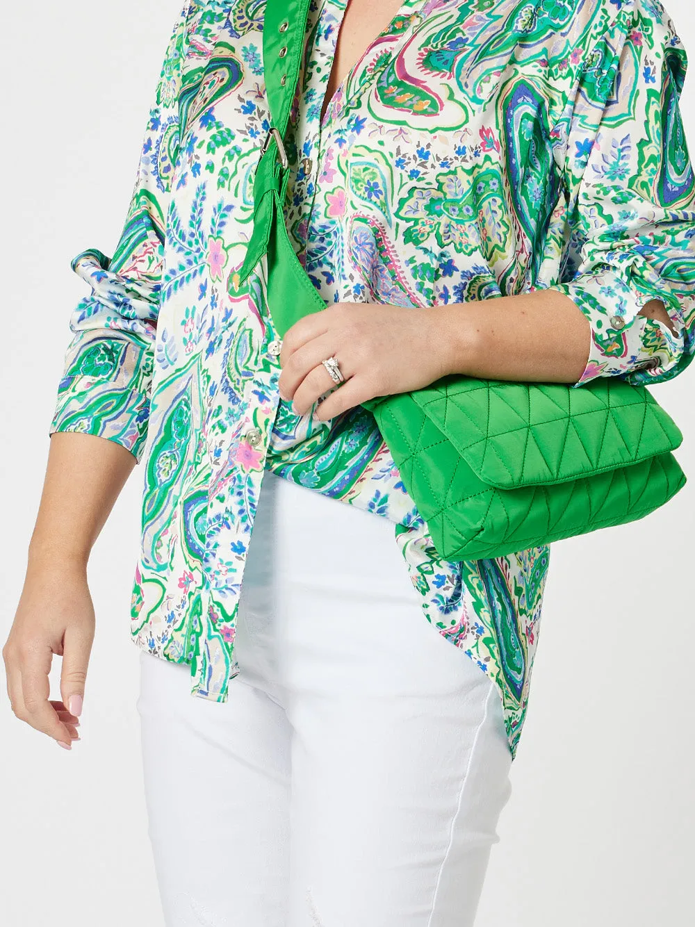 Mimi Crossbody Puffer Bag - Green sold by RC & Co product image thumbnail 3