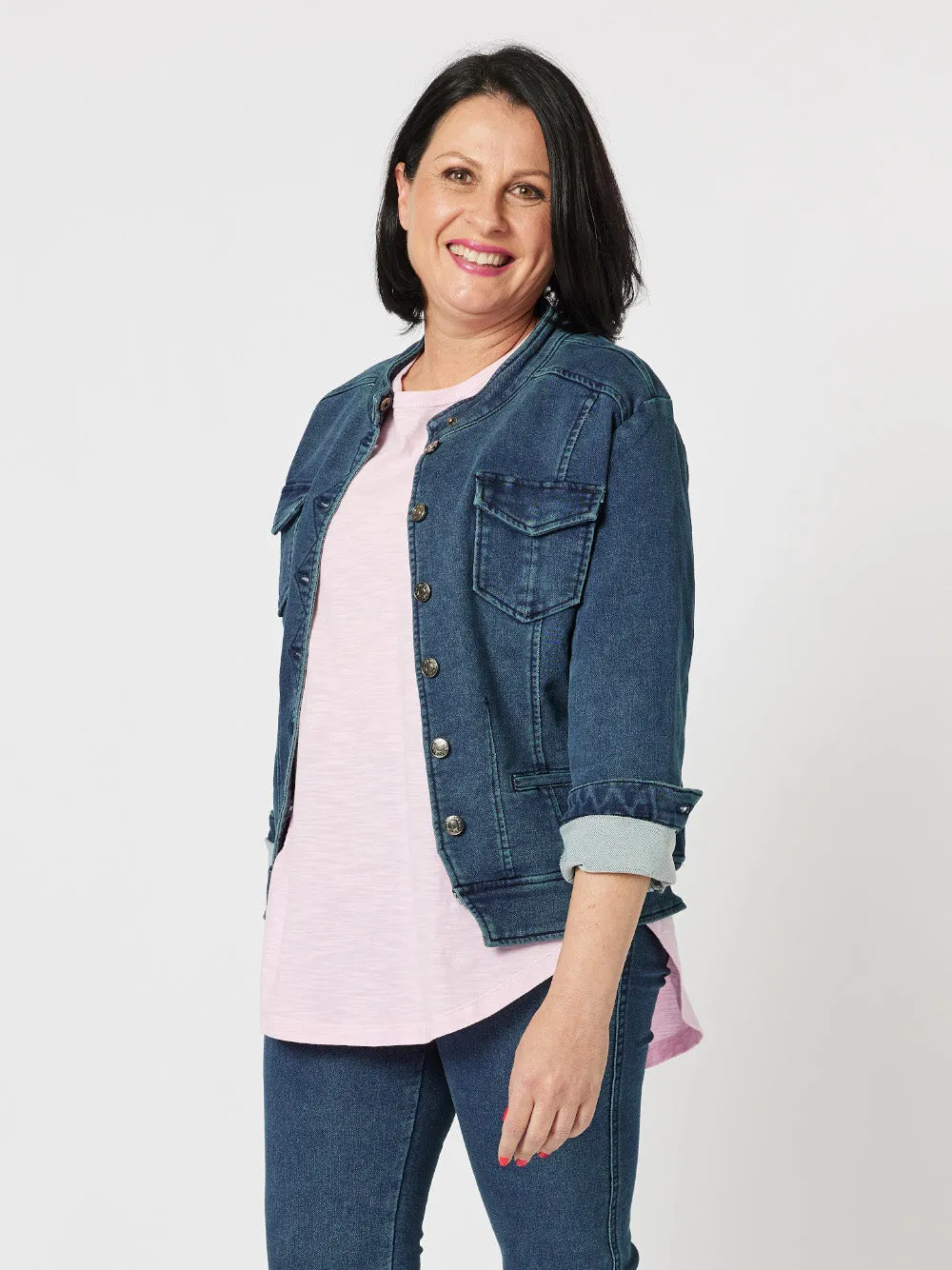 Milly Knit Denim Jacket - Indigo sold by RC & Co product image thumbnail 4