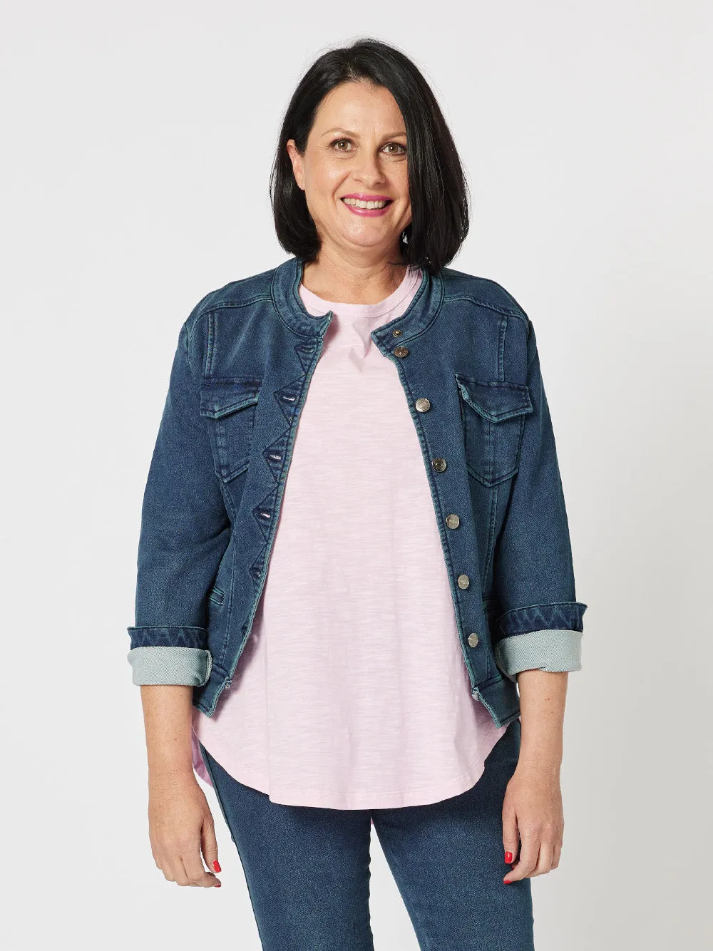 Milly Knit Denim Jacket - Indigo sold by RC & Co product image thumbnail 3