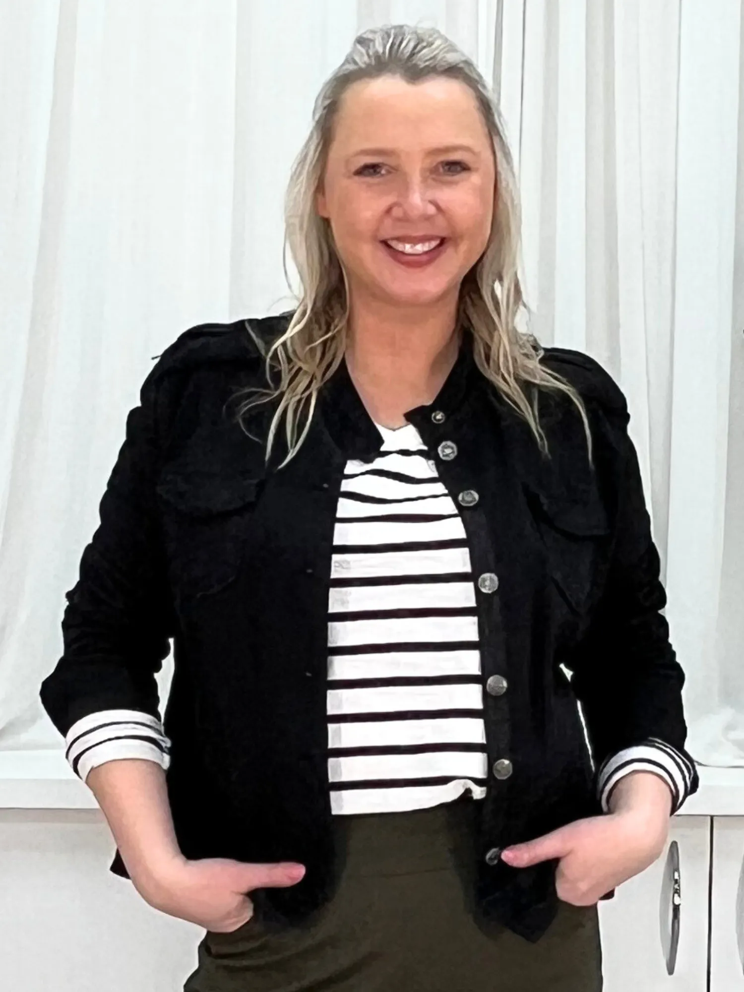 Military Ponte Jacket - Black sold by RC & Co product image thumbnail 2