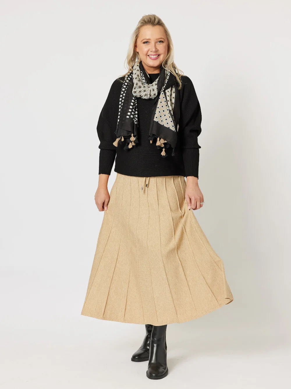 Kate Long Knit Skirt - Caramel sold by RC & Co product image thumbnail 3