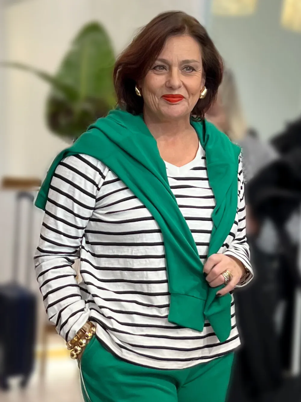 V-Neck Stripe T-Shirt - White/Black sold by RC & Co product image thumbnail 4