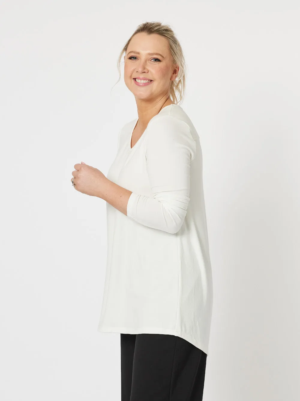 Keely Long Sleeve Top - Ivory sold by RC & Co product image thumbnail 3