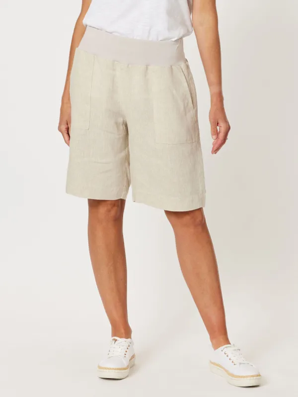 Jordan Linen Short - Natural sold by RC & Co