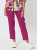 Sarah Linen Pleat Hem Pant - Magenta sold by RC & Co