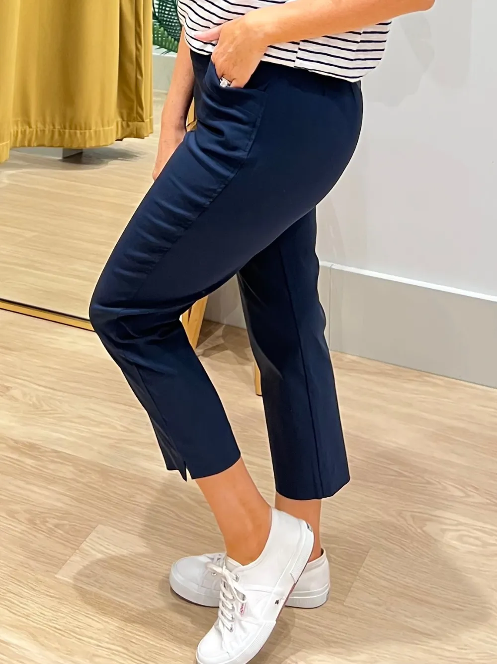 Zara Stretch Pant - Navy sold by RC & Co product image thumbnail 3