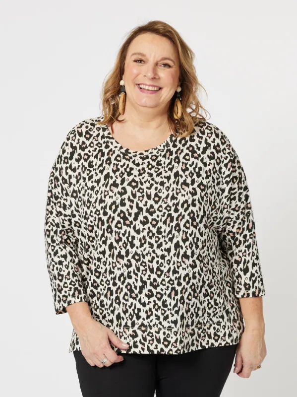 Aminal Print Long Sleeve Top - Animal sold by RC & Co