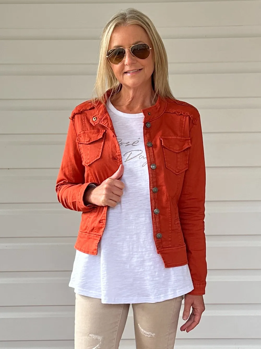 Military Denim Jacket - Maple sold by RC & Co product image thumbnail 3