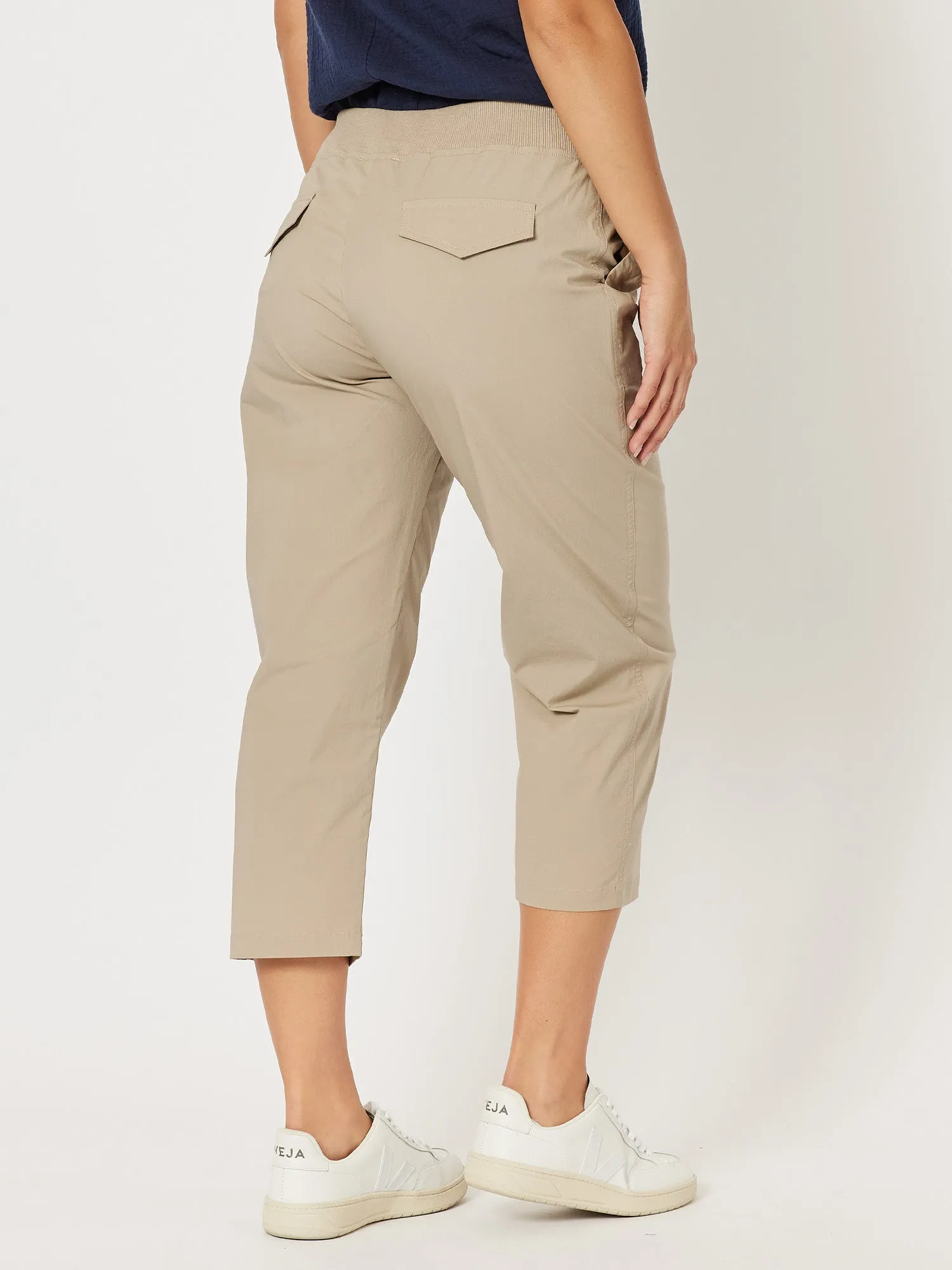Santorini Cotton Capri Pant - Natural sold by RC & Co product image thumbnail 4