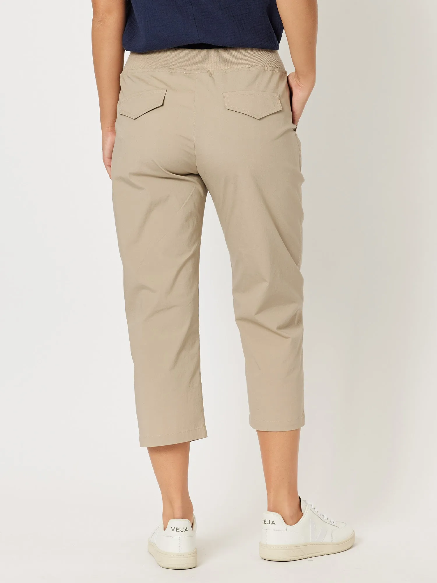 Santorini Cotton Capri Pant - Natural sold by RC & Co product image thumbnail 3