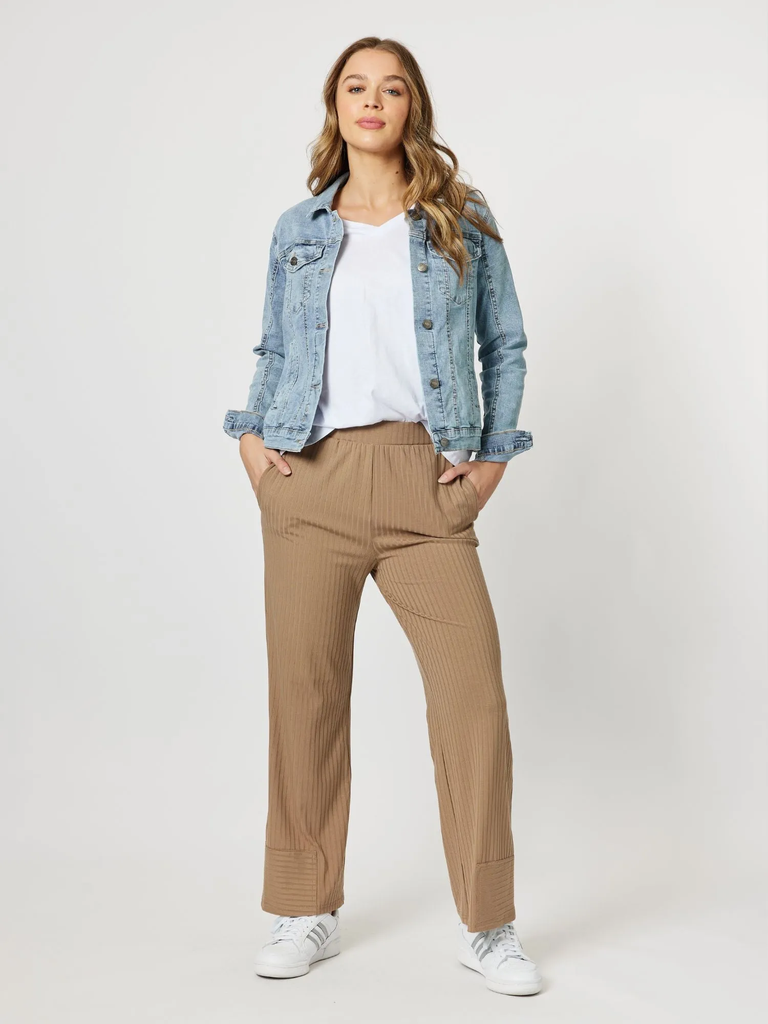 Courtney Ribbed Pant - Toffee sold by RC & Co product image thumbnail 4