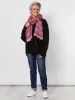 Keegan Printed Scarf - Wine sold by RC & Co