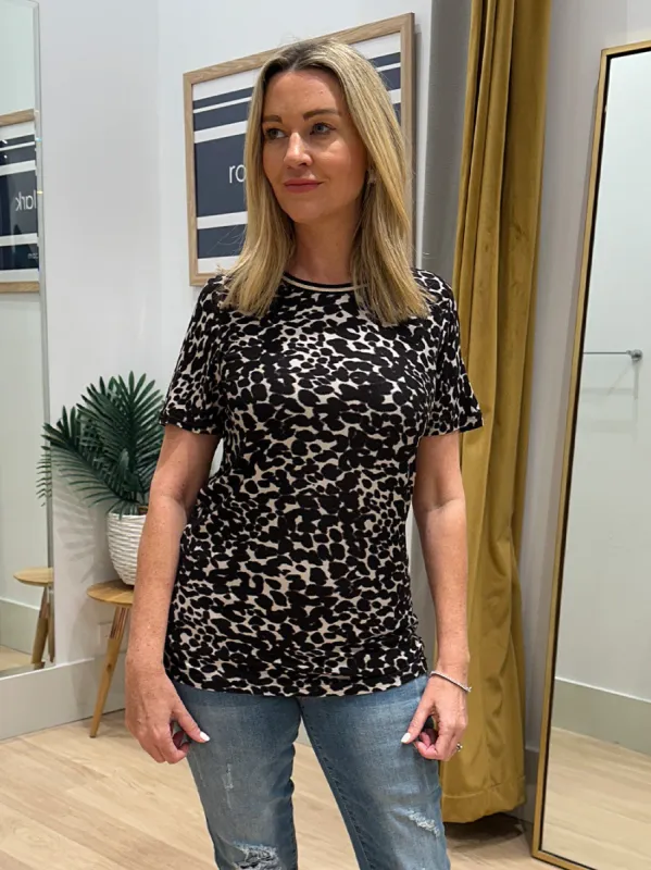 Animal Jersey Print Top - Animal sold by RC & Co