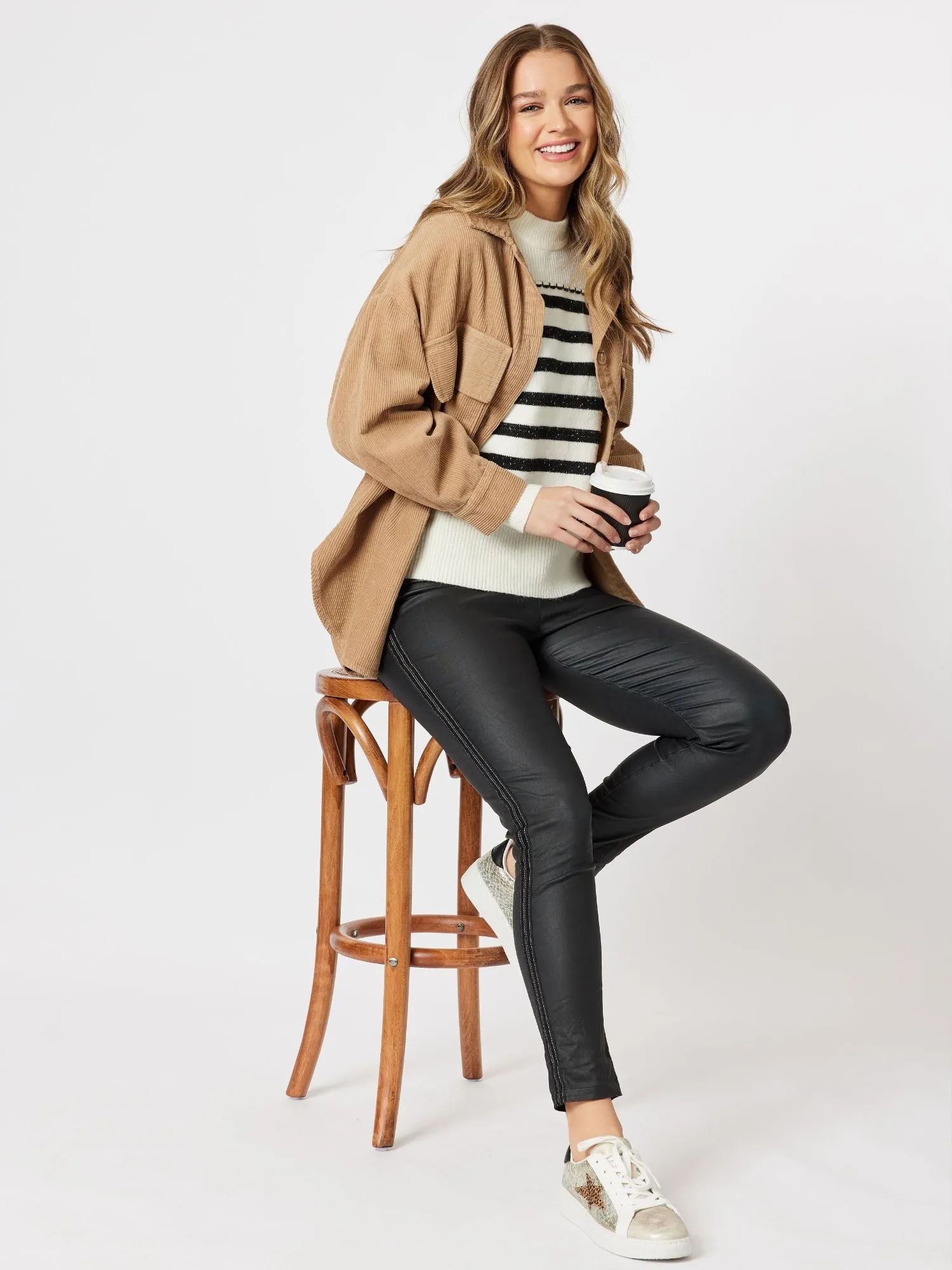 Stripe Wool Blend Knit - Ivory sold by RC & Co product image thumbnail 4