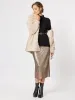 Princess Faux Fur Longline Jacket - Champagne sold by RC & Co