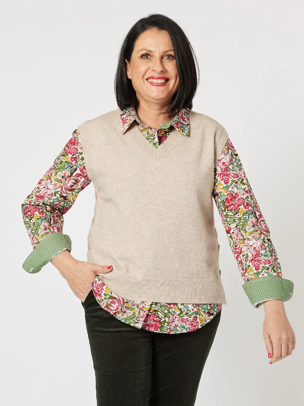 English Rose Cotton Print Shirt - Rose sold by RC & Co product image thumbnail 2