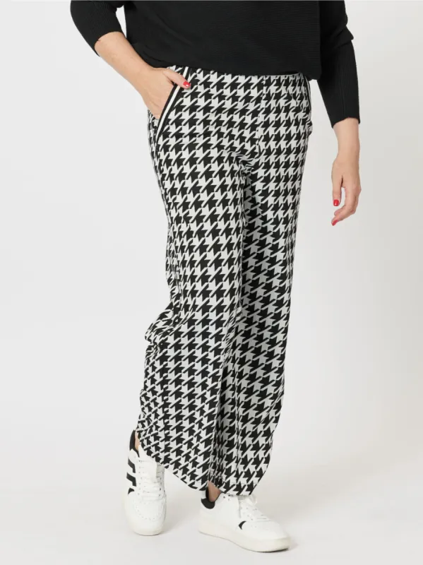 Houndstooth Pant - Black sold by RC & Co