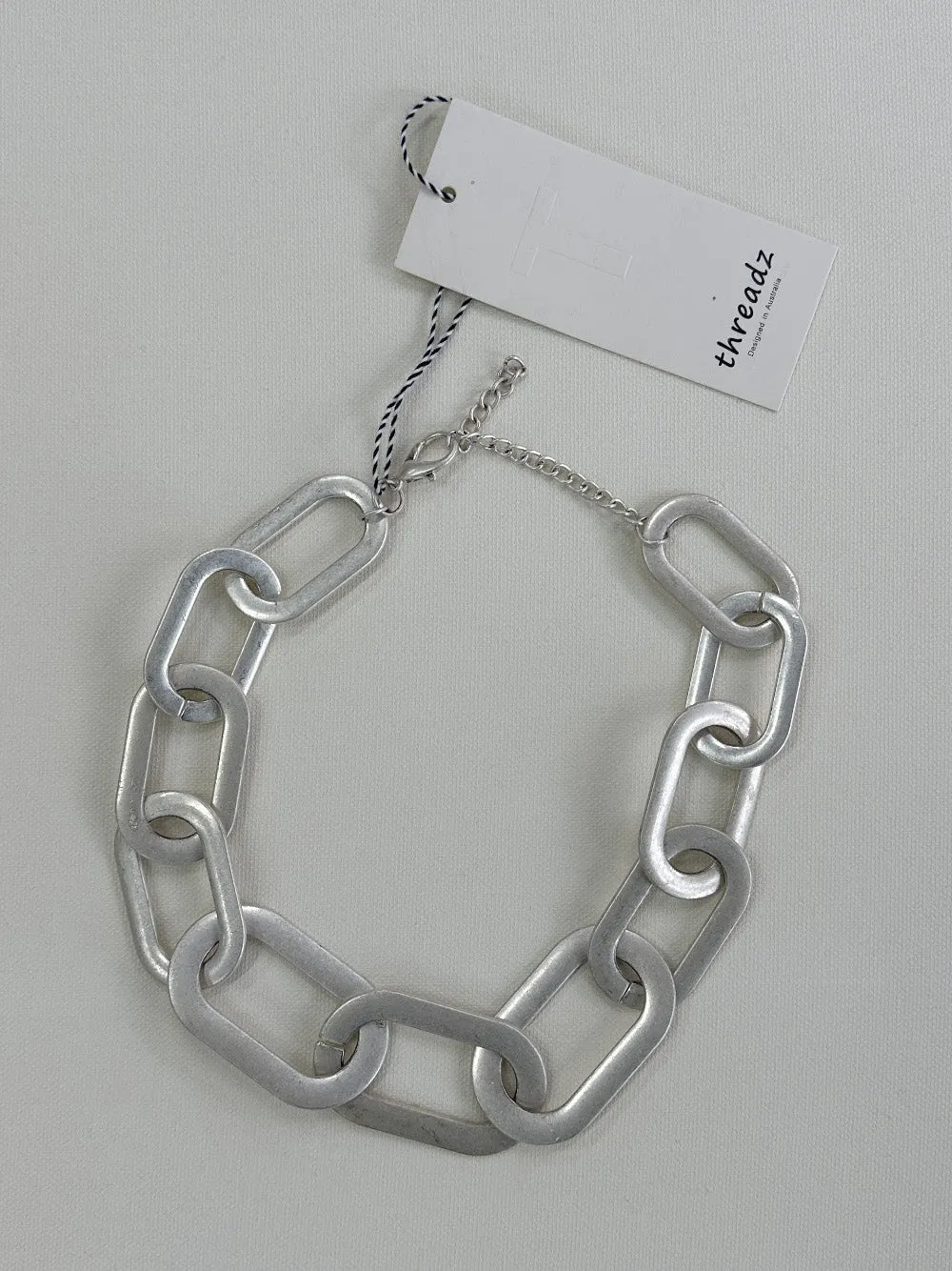 Chunky Chain Link Necklace - Silver sold by RC & Co product image thumbnail 2