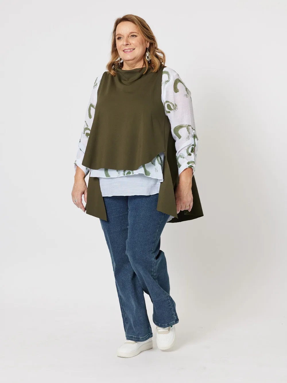 Cameron Layer Top - Khaki sold by RC & Co product image thumbnail 2