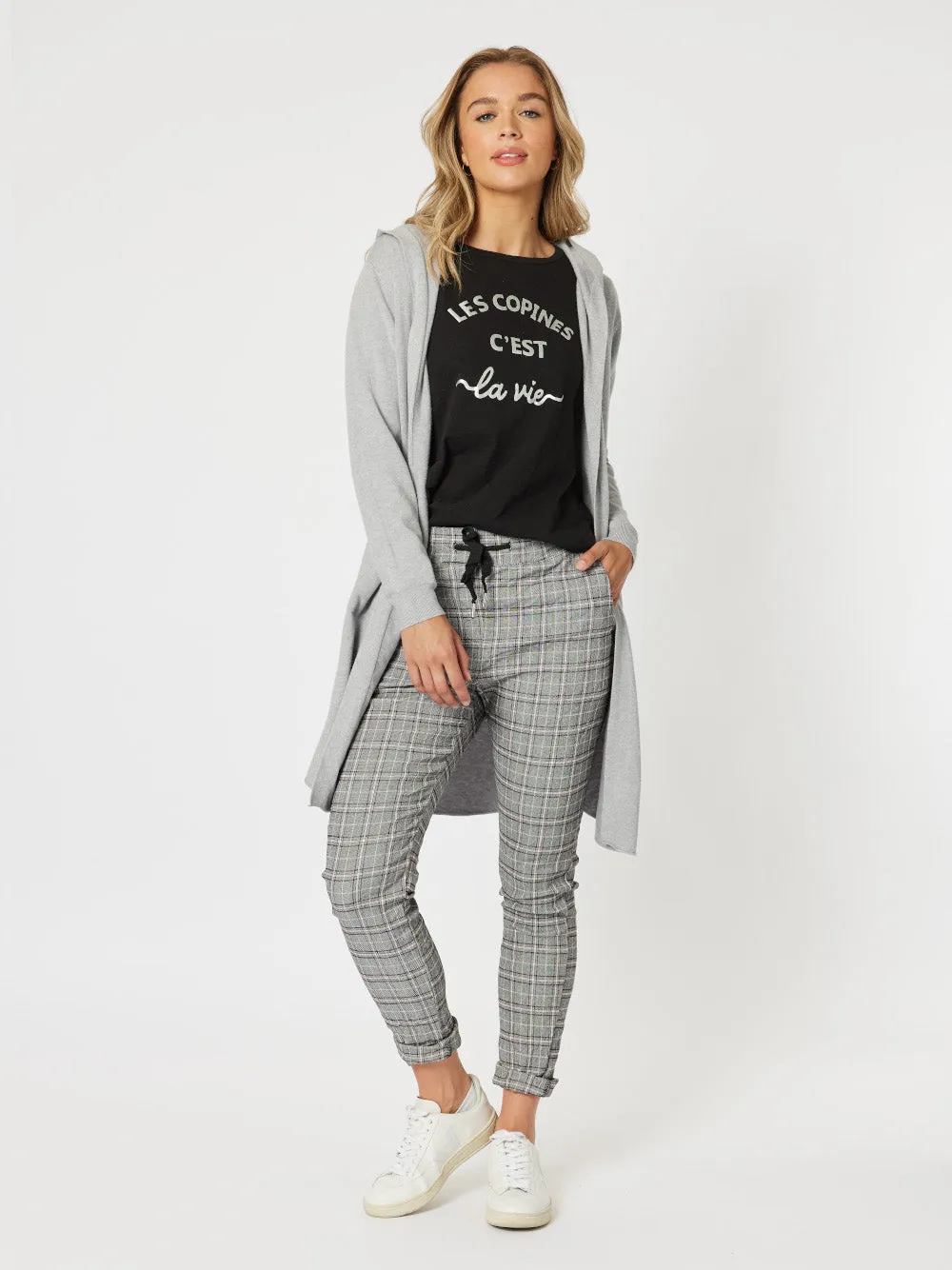 Ella Long Line Cardi - Silver sold by RC & Co product image thumbnail 3