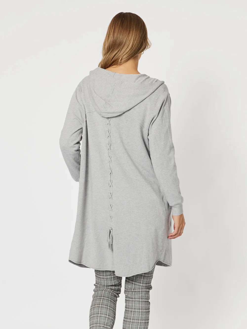 Ella Long Line Cardi - Silver sold by RC & Co product image thumbnail 2