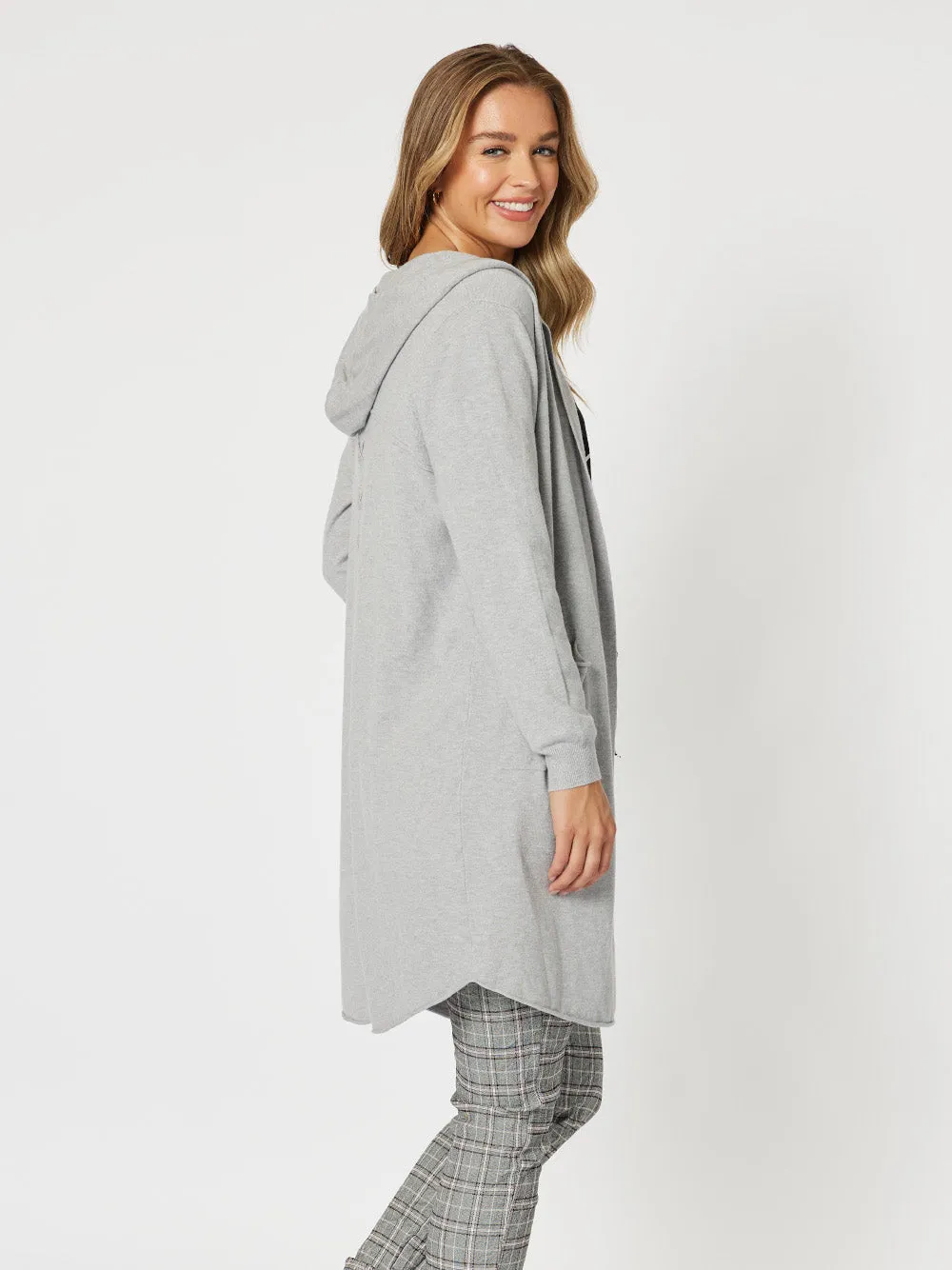 Ella Long Line Cardi - Silver sold by RC & Co product image thumbnail 5