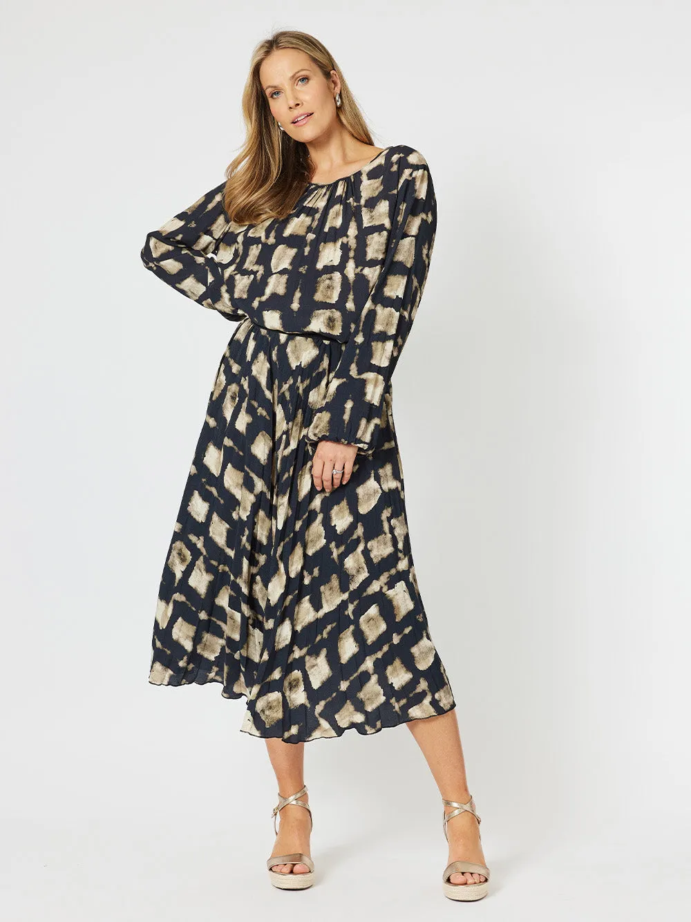 Marrakesh Print Skirt - Navy/Stone sold by RC & Co product image thumbnail 4