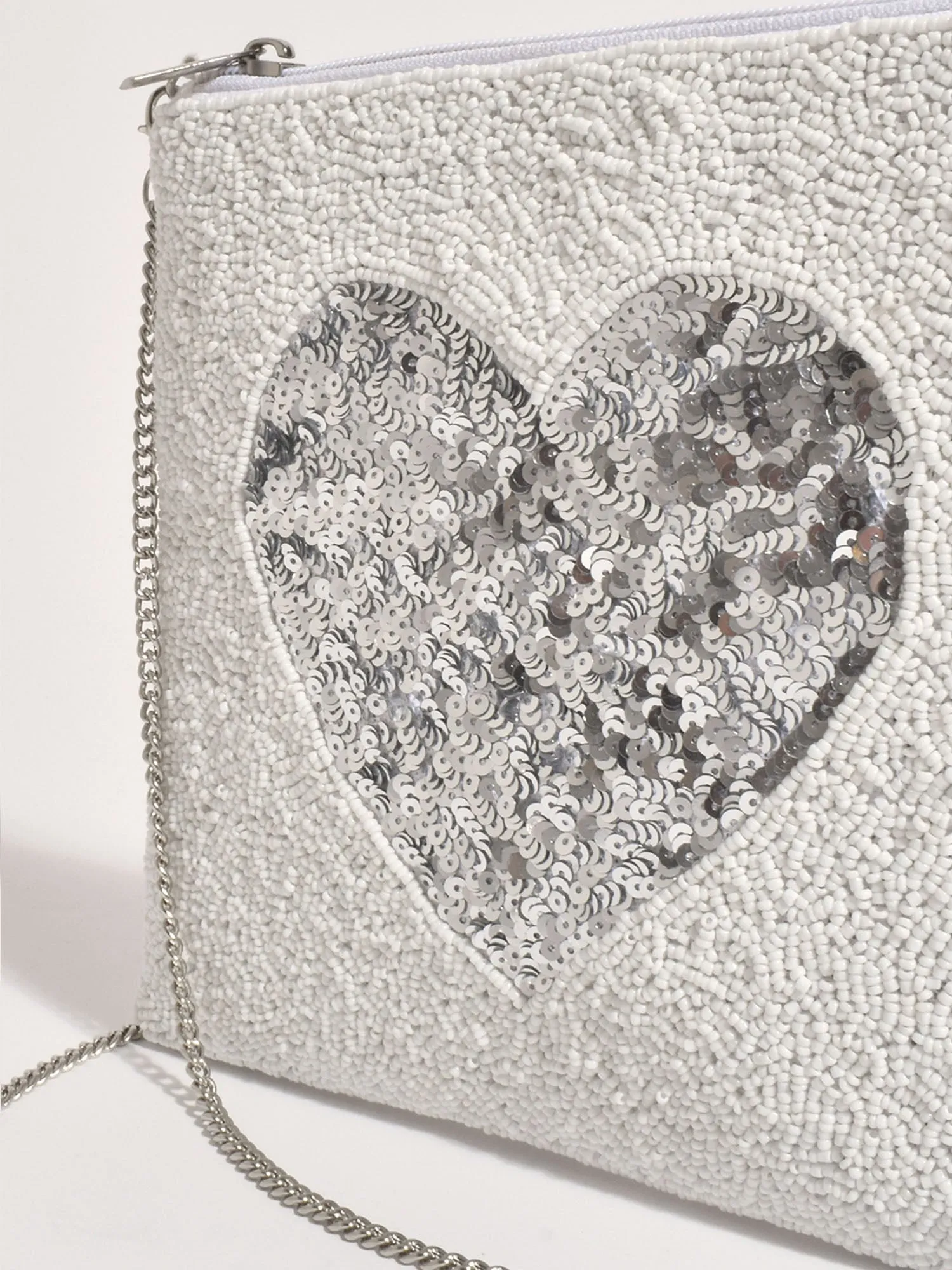 Heart Centre Clutch - White sold by RC & Co product image thumbnail 3