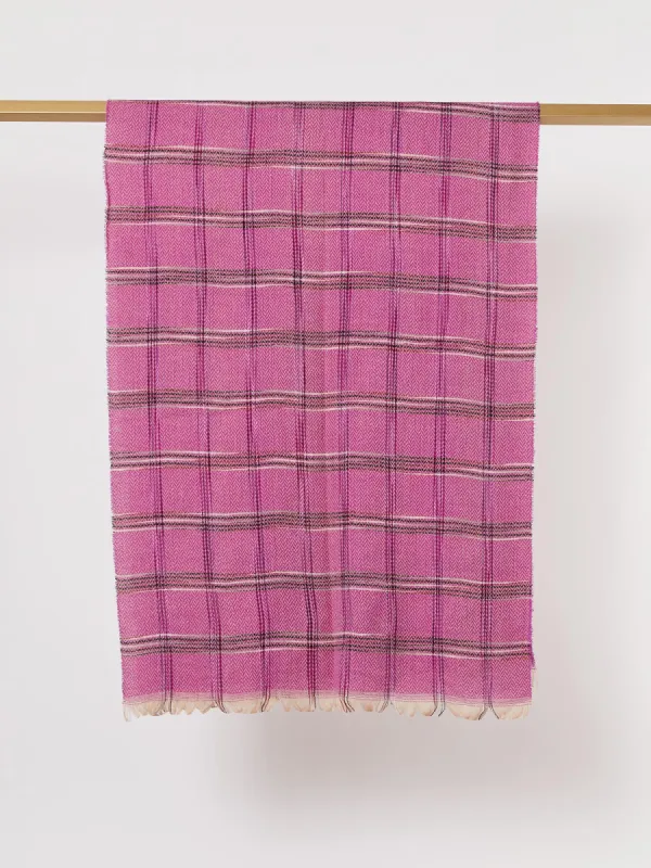 Keegan Printed Scarf - Fuchsia sold by RC & Co