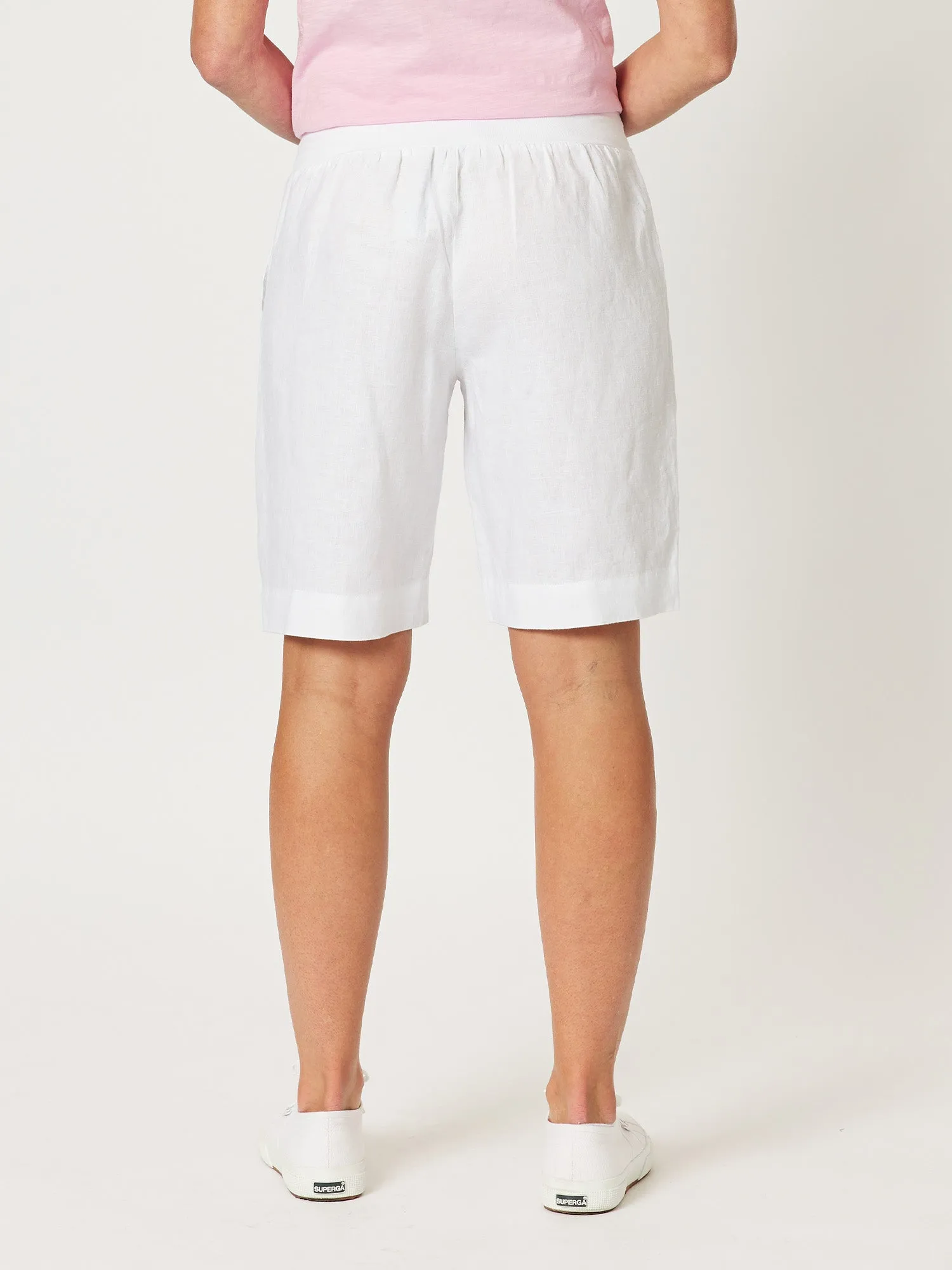 Jordan Linen Short - White sold by RC & Co product image thumbnail 5