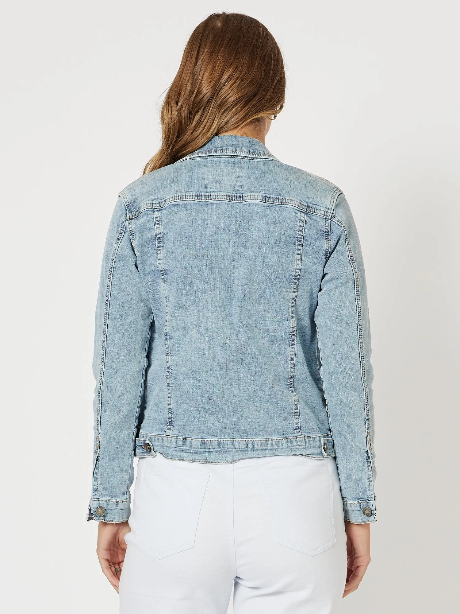 Collared Denim Jacket - Denim sold by RC & Co product image thumbnail 5