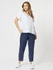 Ruffle Hem Linen Top - White sold by RC & Co