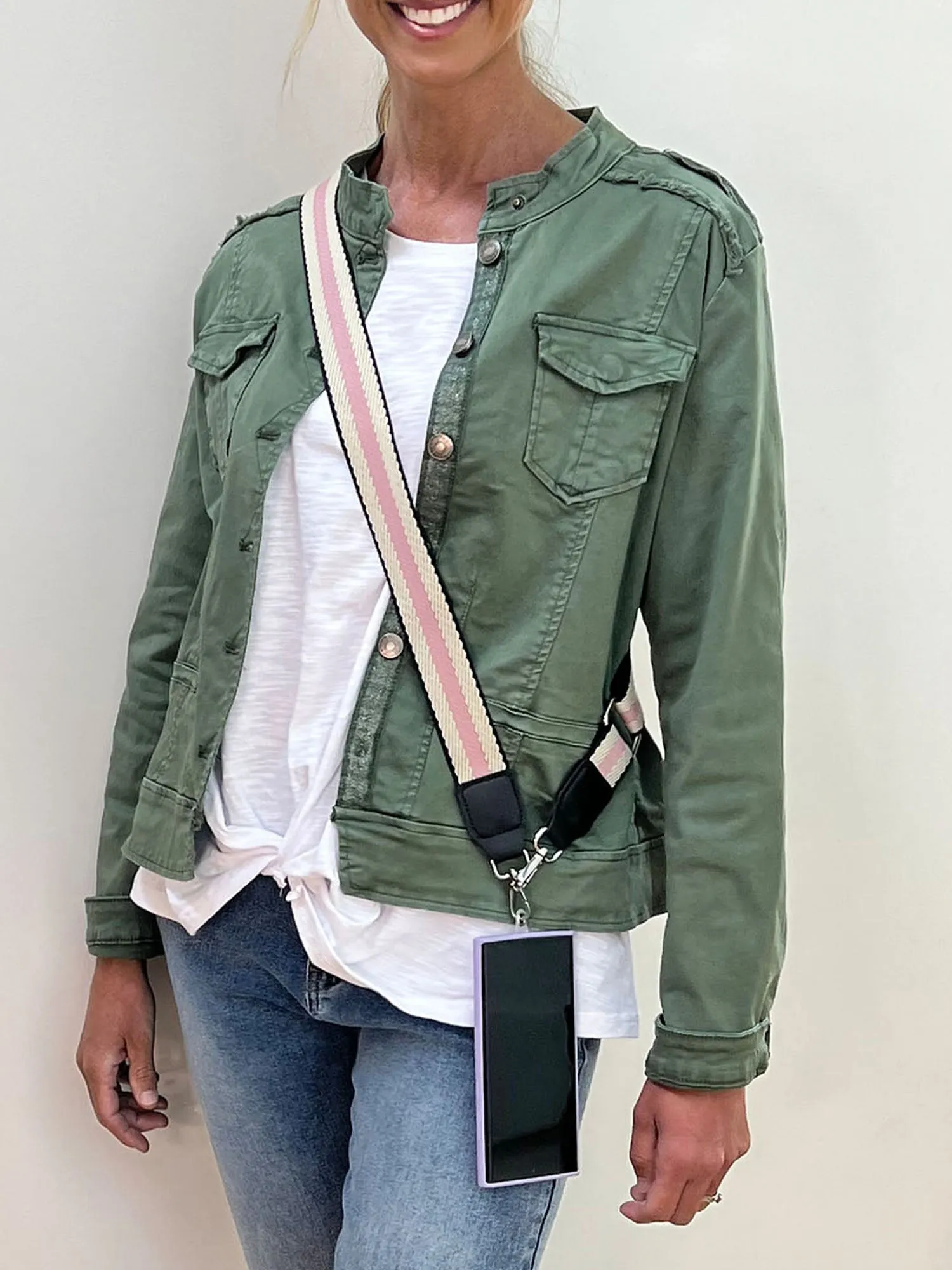 Crossbody Phone Strap - Pink sold by RC & Co