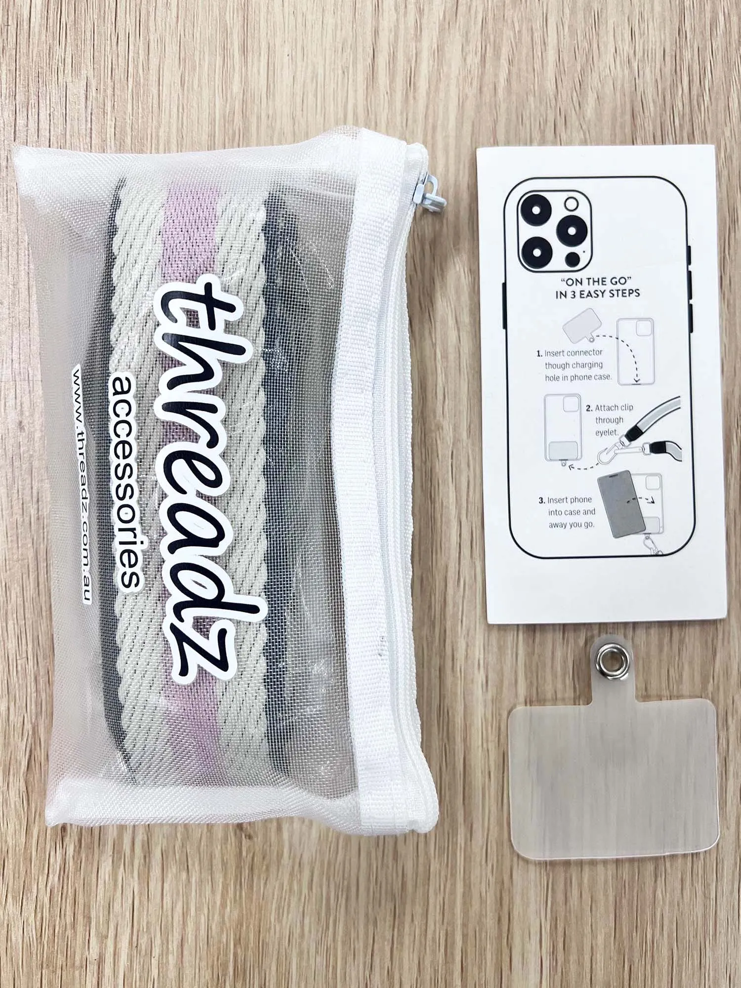 Crossbody Phone Strap - Pink sold by RC & Co product image thumbnail 3