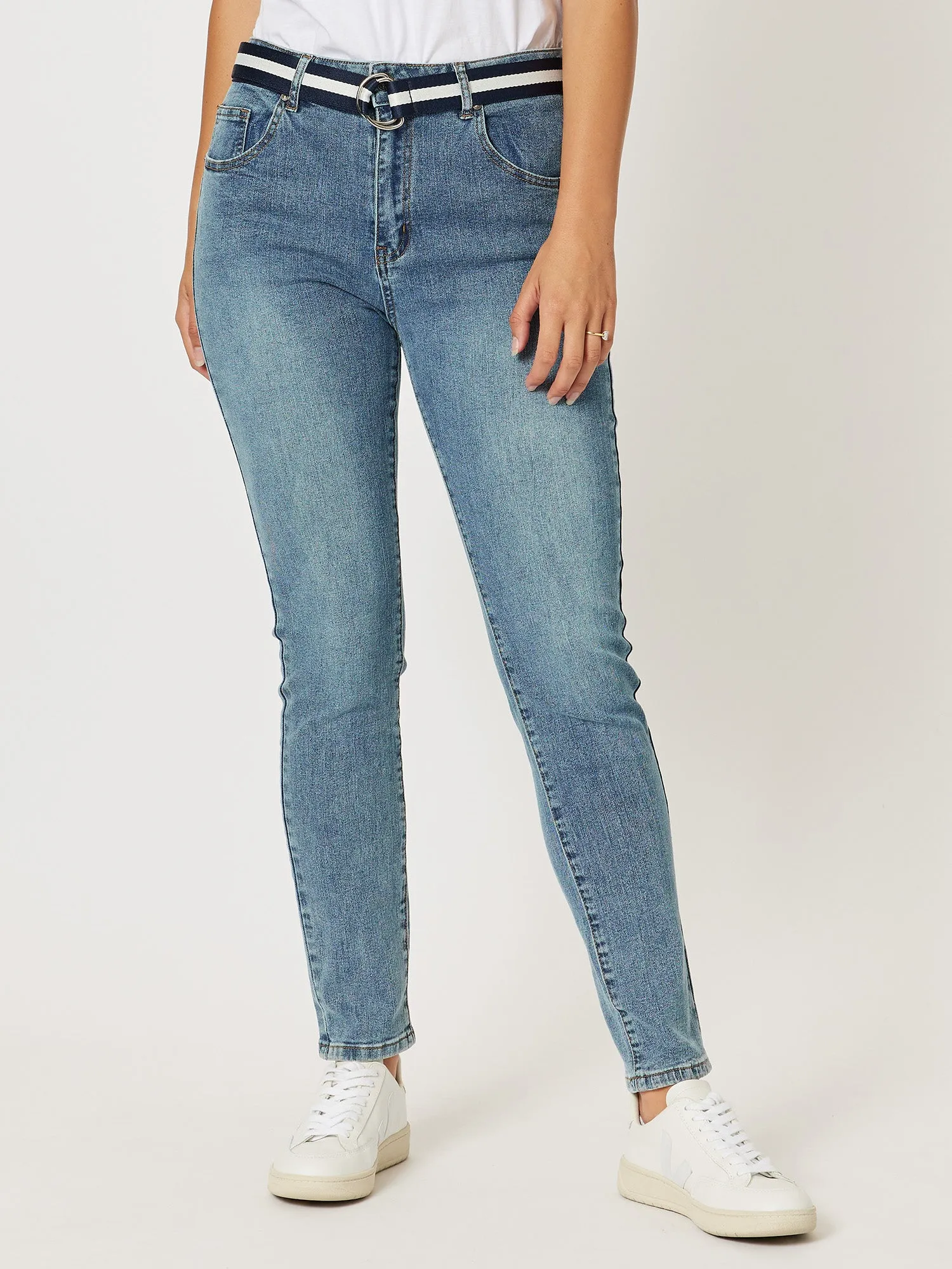 Sophie High Rise Slim Leg Jean - Denim sold by RC & Co product image thumbnail 2