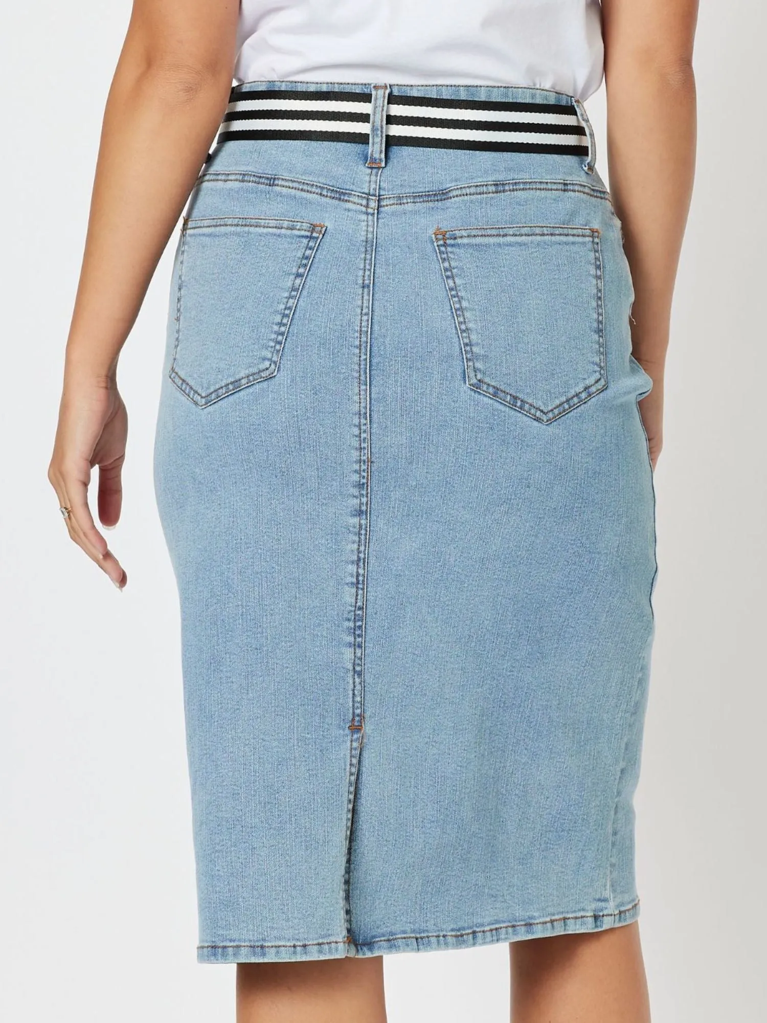 Denim Midi Skirt - Denim sold by RC & Co product image thumbnail 3