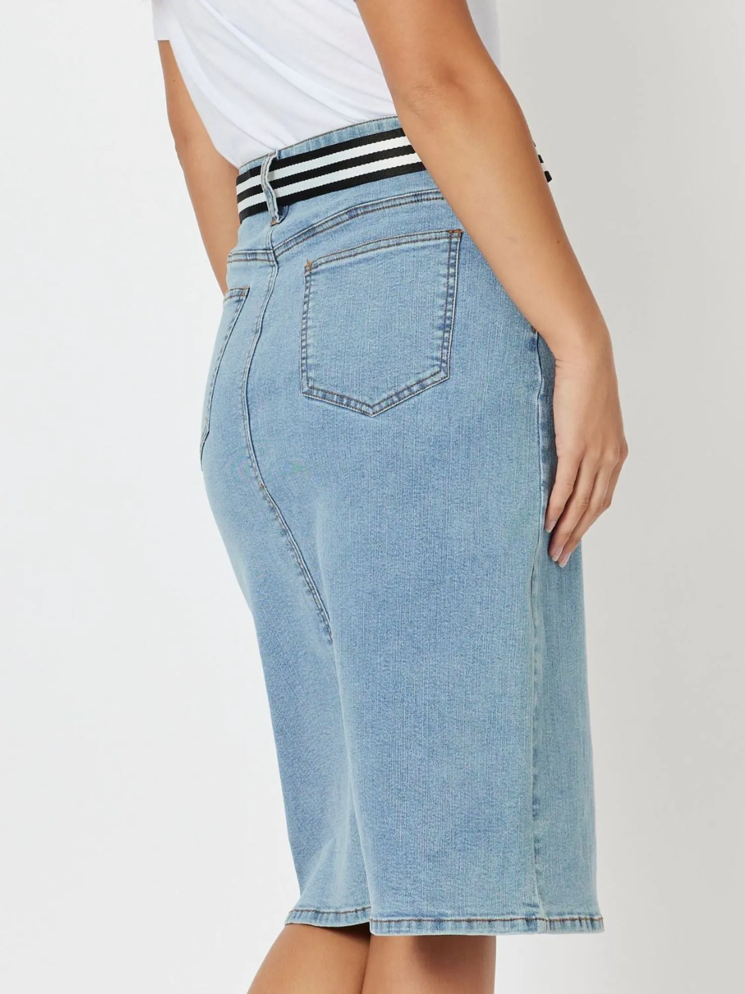 Denim Midi Skirt - Denim sold by RC & Co product image thumbnail 4