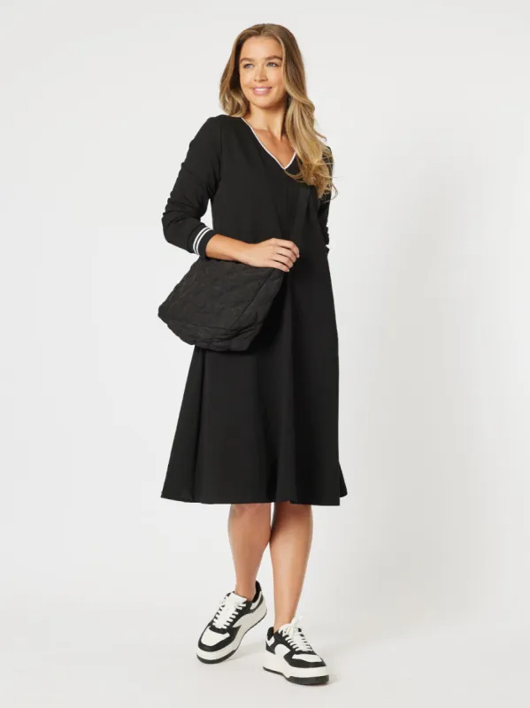 Diamond Crossbody Puffer Bag - Black sold by RC & Co