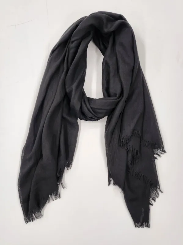 Plain Scarf - Black sold by RC & Co