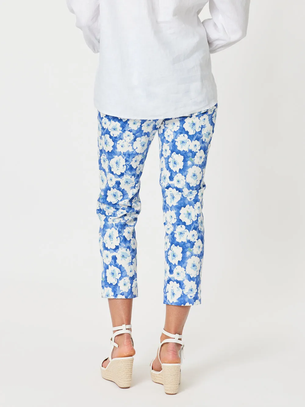 Flowers For Me Floral Pants - Blue sold by RC & Co product image thumbnail 4