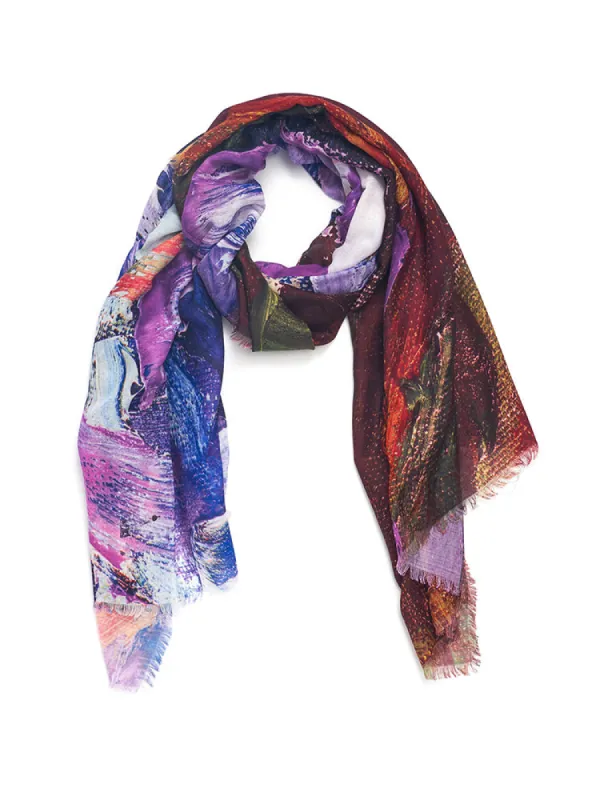 Palette Printed Scarf - Green sold by RC & Co