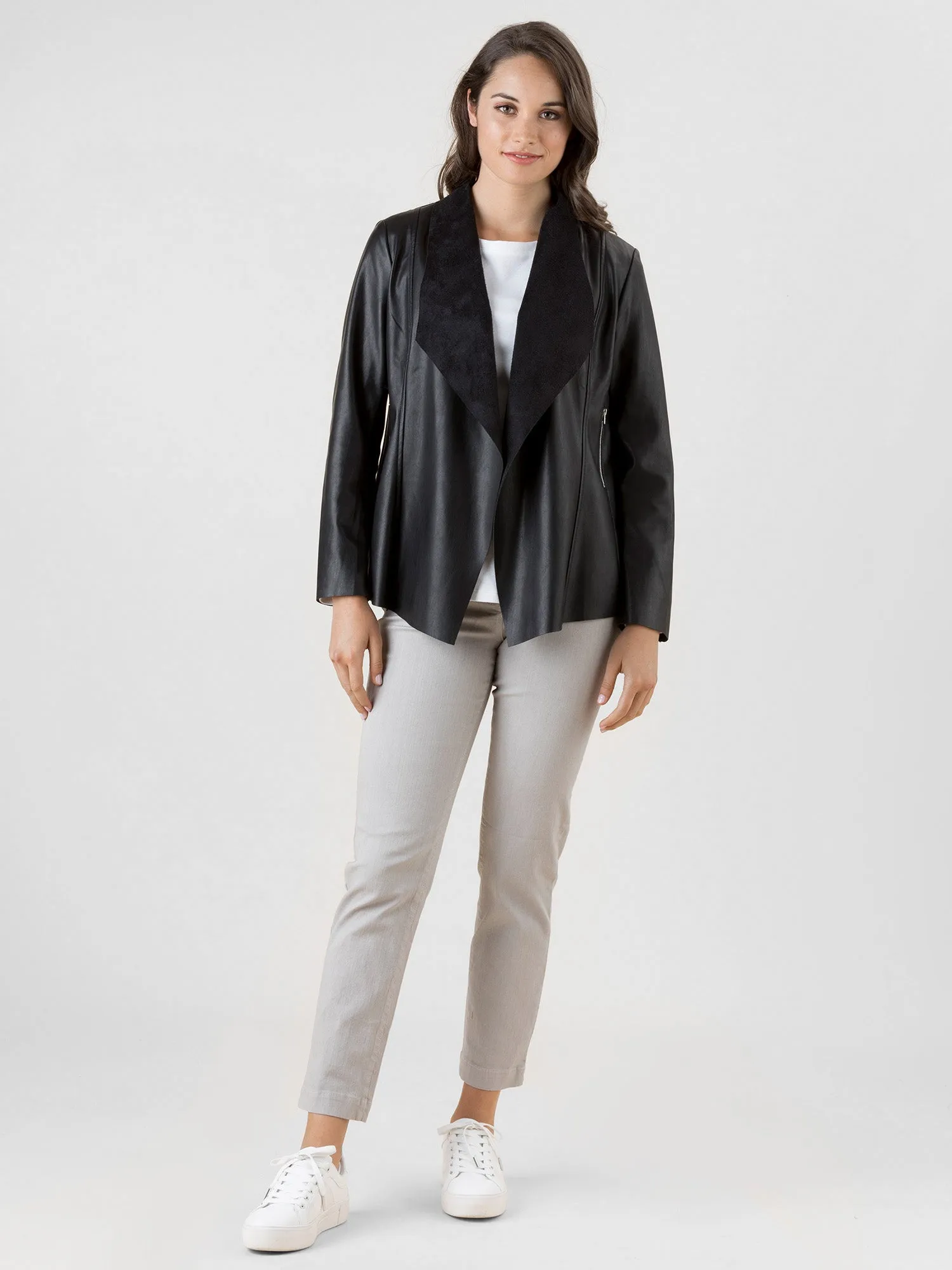 Faux Leather Jacket - Black sold by RC & Co product image thumbnail 2