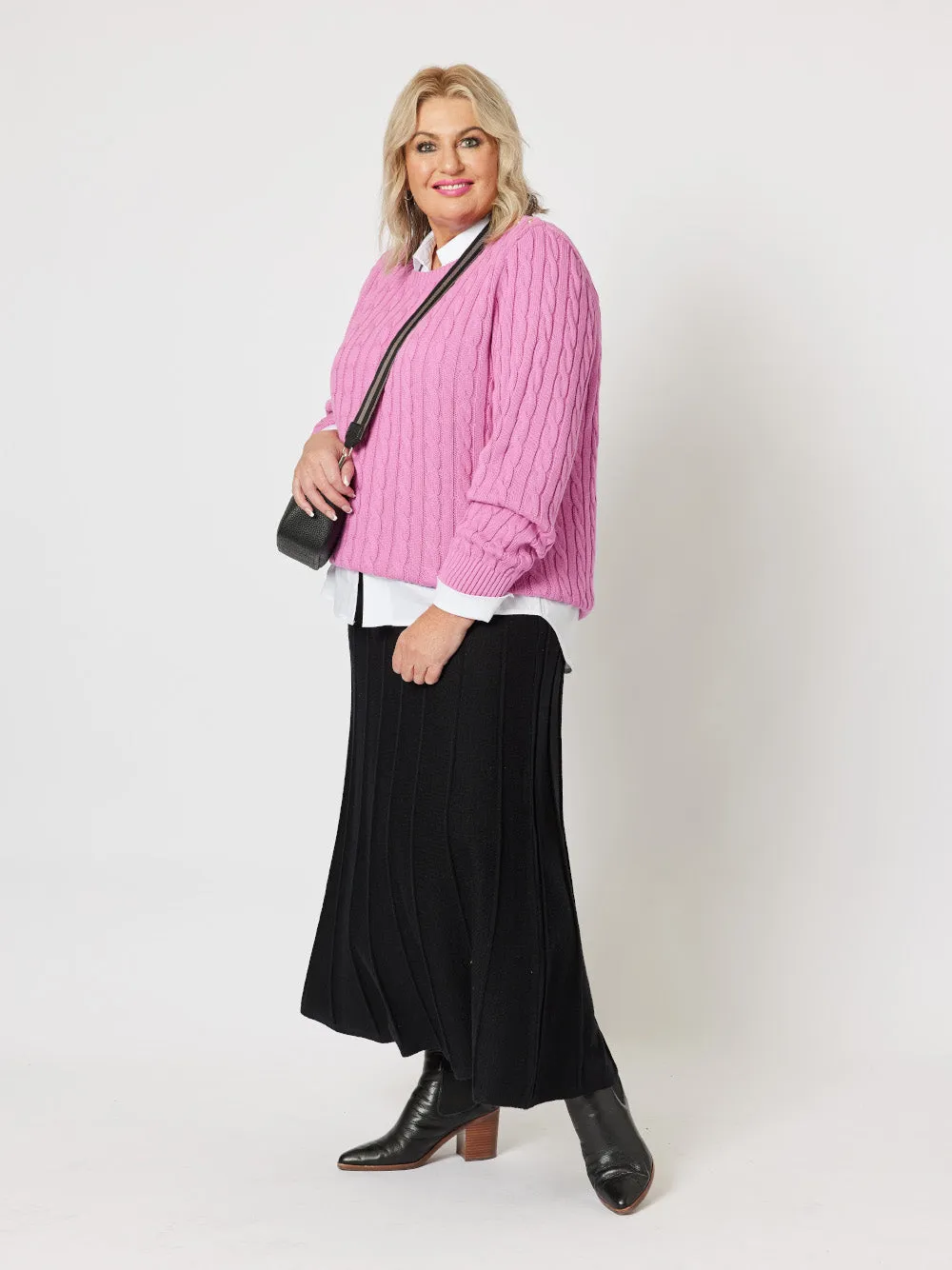 Kate Long Knit Skirt - Black sold by RC & Co product image thumbnail 2