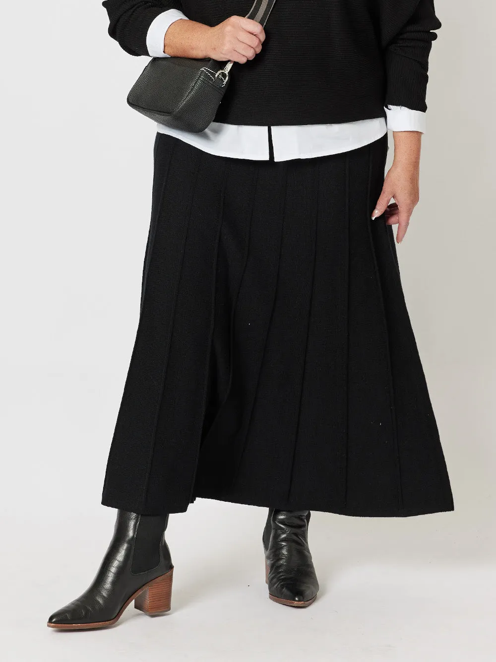 Kate Long Knit Skirt - Black sold by RC & Co
