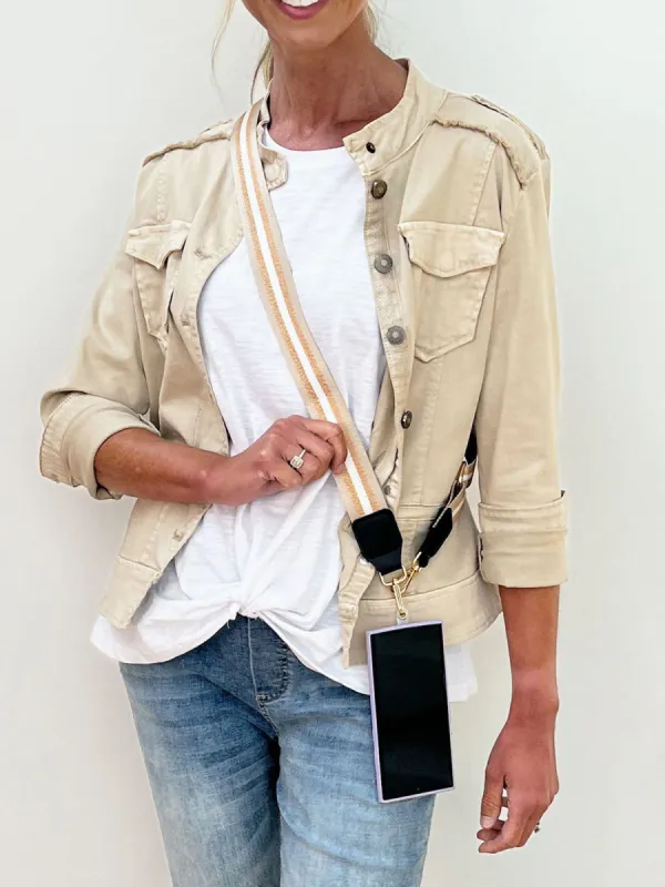 Crossbody Phone Strap - Natural sold by RC & Co