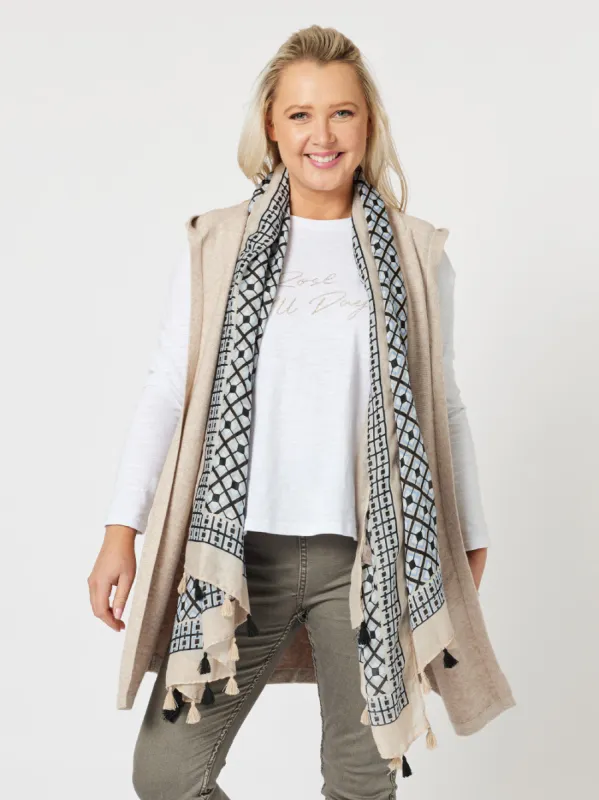 Tile Scarf - Oatmeal sold by RC & Co