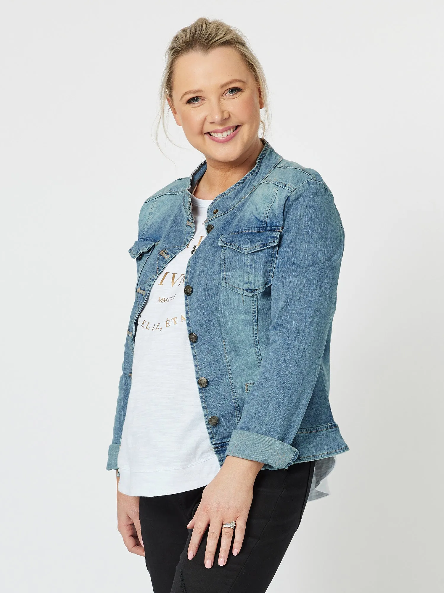 Maggie Denim Jacket - Denim sold by RC & Co product image thumbnail 3