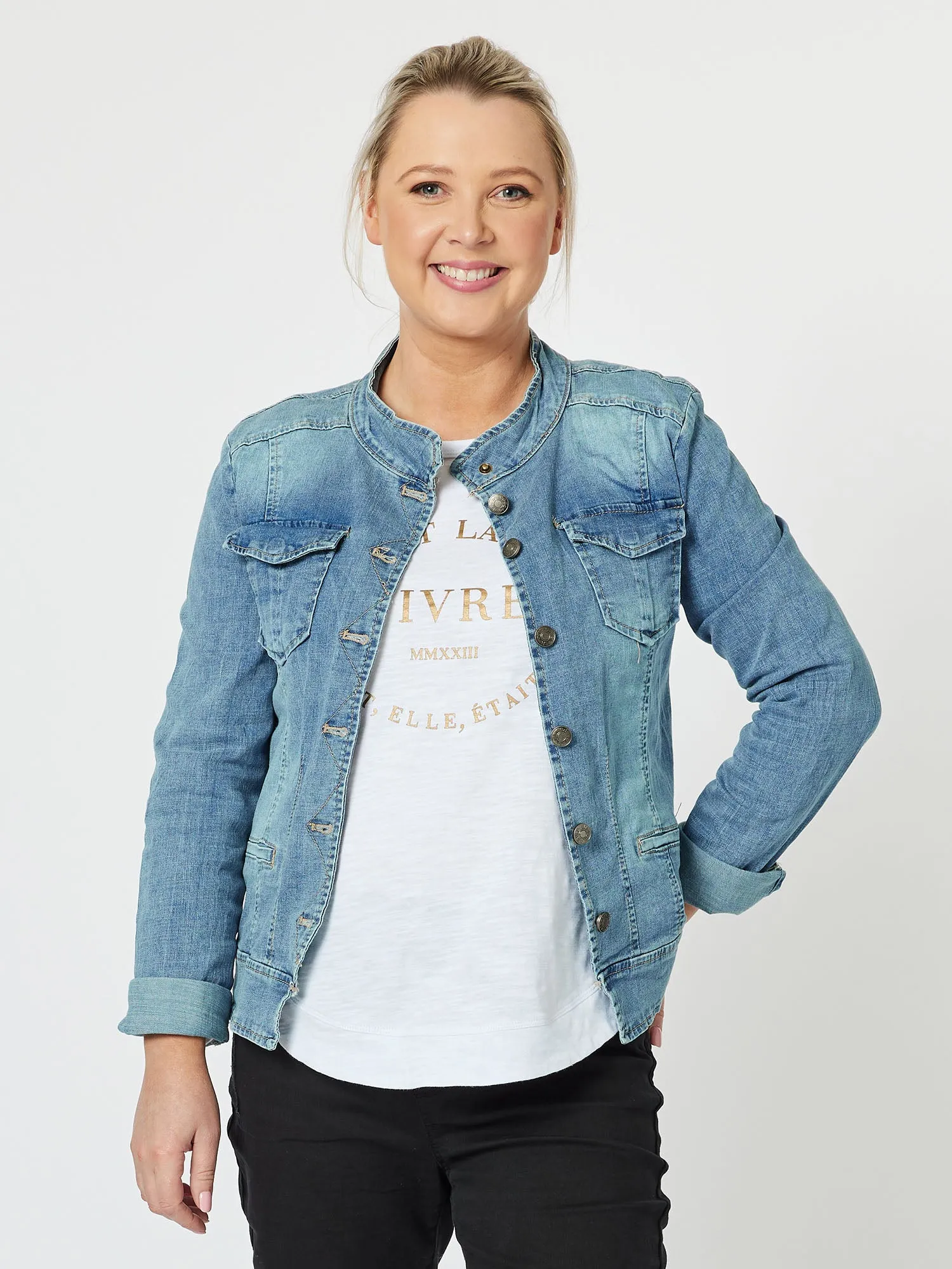 Maggie Denim Jacket - Denim sold by RC & Co
