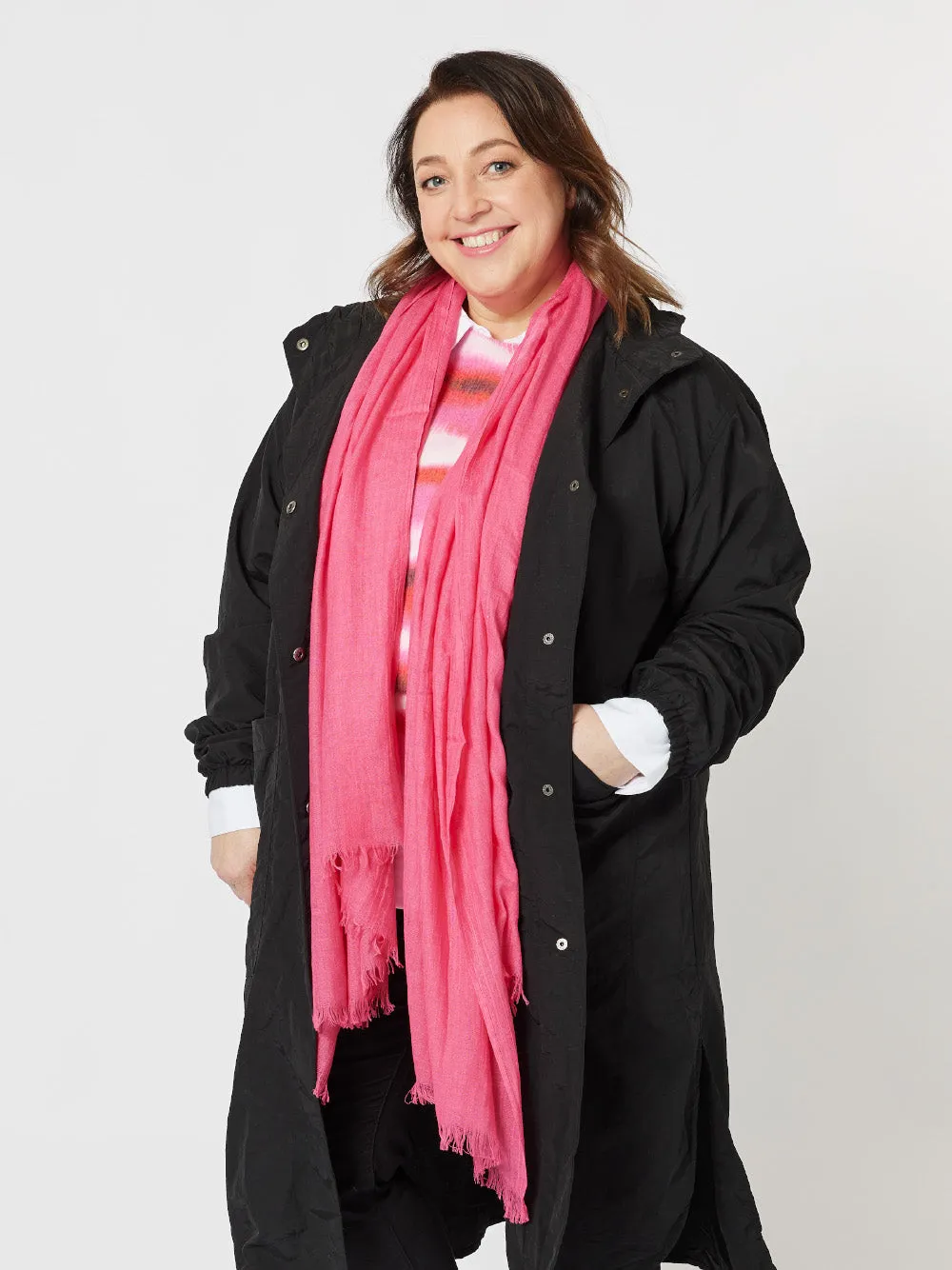 Plain Scarf - Magenta sold by RC & Co